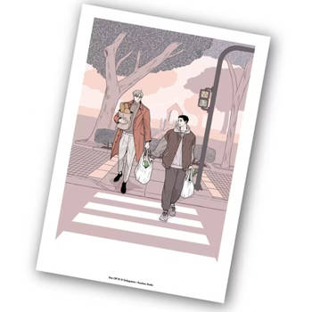 DAY OFF美術紙海報-B款 粉色