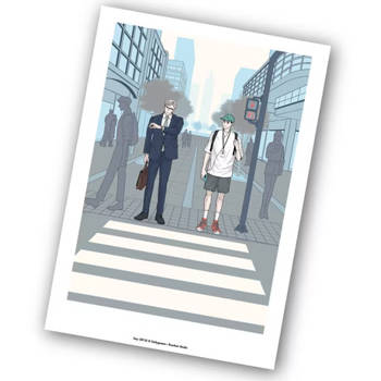 DAY OFF美術紙海報-A款 藍色