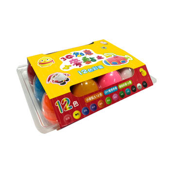 3Q創意小麥黏土　12色彩蛋