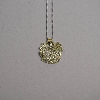 年年有餘項鍊－平面（金）