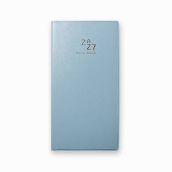 2027 DATA MATE  48K平裝橫式週誌-淺藍色