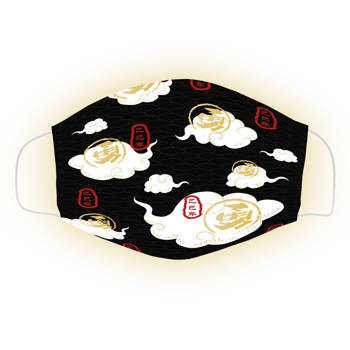 【繞境平安罩】勇咖黑-成人平面口罩 (10入/盒)