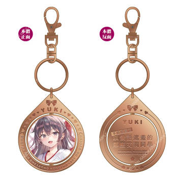 不時輕聲地以俄語遮羞的鄰座艾莉同學(原作) 金屬旋轉掛飾 C