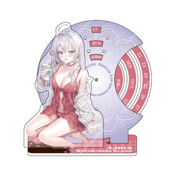 不時輕聲地以俄語遮羞的鄰座艾莉同學(原作) 壓克力萬年曆 A