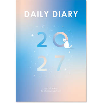 (特價)2027年B6日誌內頁(1日1頁/方格)-渲藍