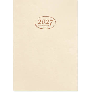 (特價)2027年A5直式週誌甘特圖/內頁-奶白