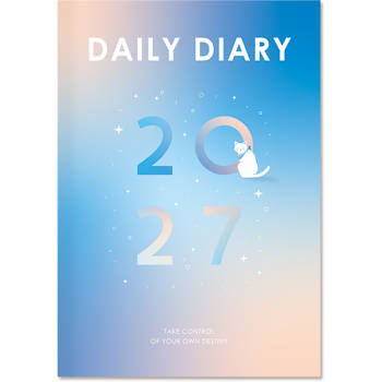 (特價)2027年A6日誌內頁(1日1頁/方格)-渲藍