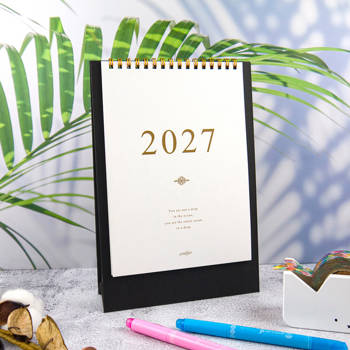 2027年25K時間絮語直式桌曆-星空黑