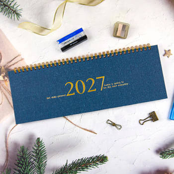 2027年時間線桌曆-紺藍