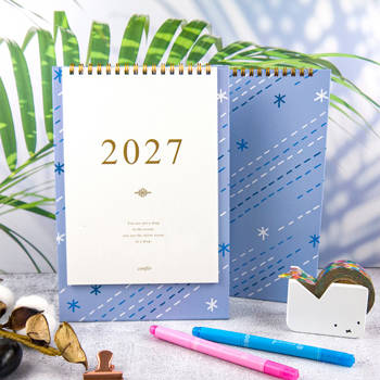 2027年25K時間絮語直式桌曆-刺繡流星