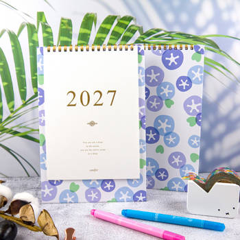 2027年25K時間絮語直式桌曆-萬紫牽牛