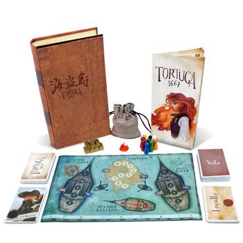 【Asmodee桌遊】海盜島 1667 中文版 Tortuga 1667｜黑暗城市系列｜2-9人海盜陣營推理｜背叛與財寶爭奪