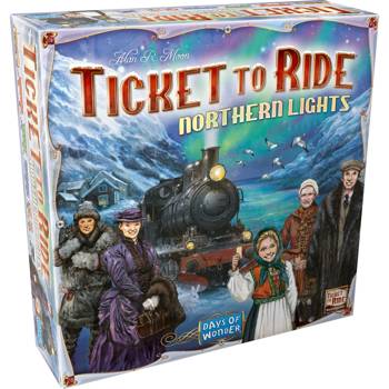 【Asmodee桌遊】Ticket to Ride 北境極光 英文版｜鐵道任務擴充｜策略路線桌遊｜玩家必收
