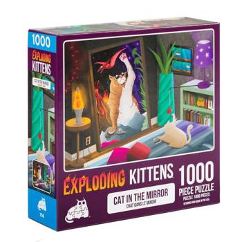 【Asmodee桌遊】爆炸貓1000片拼圖｜鏡中貓咪｜Exploding Kittens Puzzle｜益智拼圖