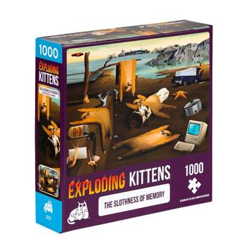【Asmodee桌遊】 爆炸貓 1000片拼圖:記憶的懶散 英文版｜Exploding Kittens Puzzle