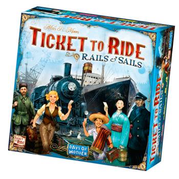 【Asmodee桌遊】鐵道任務:鐵路&海路 Ticket to Ride Rails & Sails 英文版｜經典鐵路桌遊