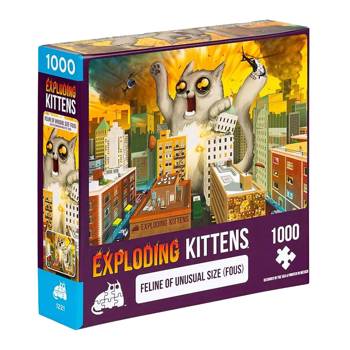 【Asmodee桌遊】爆炸貓1000片拼圖｜記憶的懶散｜Exploding Kittens Puzzle｜英文版
